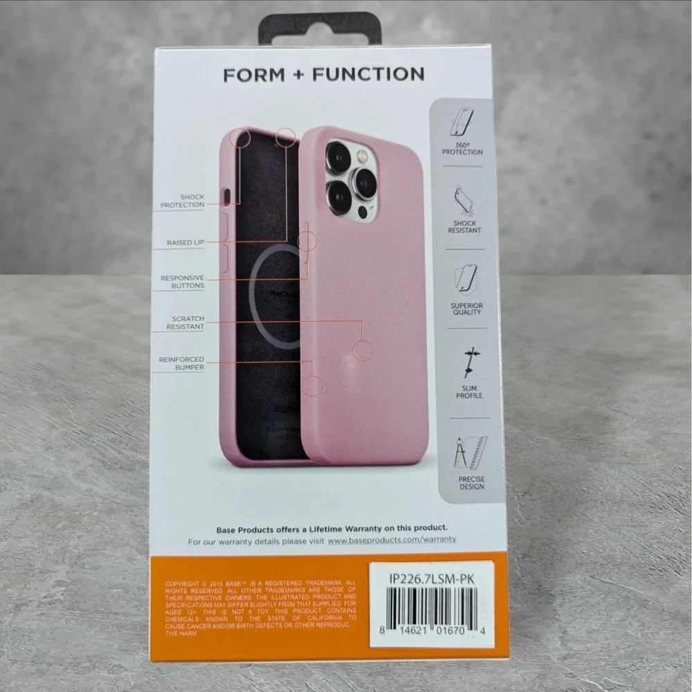 A3. Base Liquid Silicone MagCharge Case For Apple iPhone 14 Max (14 Plus) Pink